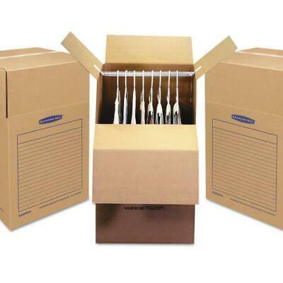Smoothmove Wardrobe Boxes 24l X 24w X 40h Kraft Blue 3 Carton