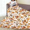 thumbnail image 6 of Bingfone Pumpkins Print Flannel Fleece Blanket Throw Blanket for Bed,Sofa,Couch,Travel,Camping(50"x40" ), 6 of 8