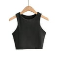 thumbnail image 3 of REDARER Girl’s Sleeveless Crop Tops Double Layer Scoop Neck Cropped Tank Top,Size 17-18 Years, 3 of 3