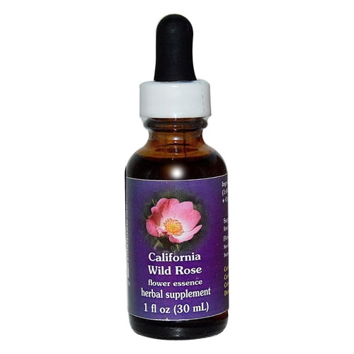 Flower Essence California Wild Rose Herbal Supplement Dropper 1 Oz