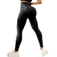 thumbnail image 2 of TTUHYWXI Women's 3D Compression Anti Cellulite Leggings, High Waist Seamless Push Up Sculpting Opaque Yoga Pants for Gym Workout Sport (Black,S), 2 of 7