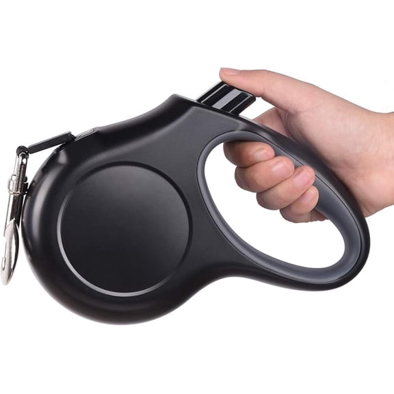 Retractable Dog Leash, 16 ft Dog Walking Leash for Small Dogs up to 26 lbs, 360 ° Tangle Free, Black