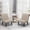 Khaki, variant on Andeworld Upholstered Chair for Bedroom Living Room Chairs Indoor Accent Chair with Wood Legs Gray Fabric