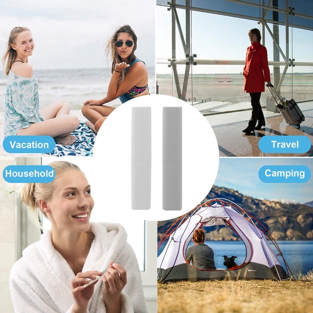Hytrove 2 Pcs Contenant de Brosse à Dents Léger pour Camping Randonnée Activités Extérieures