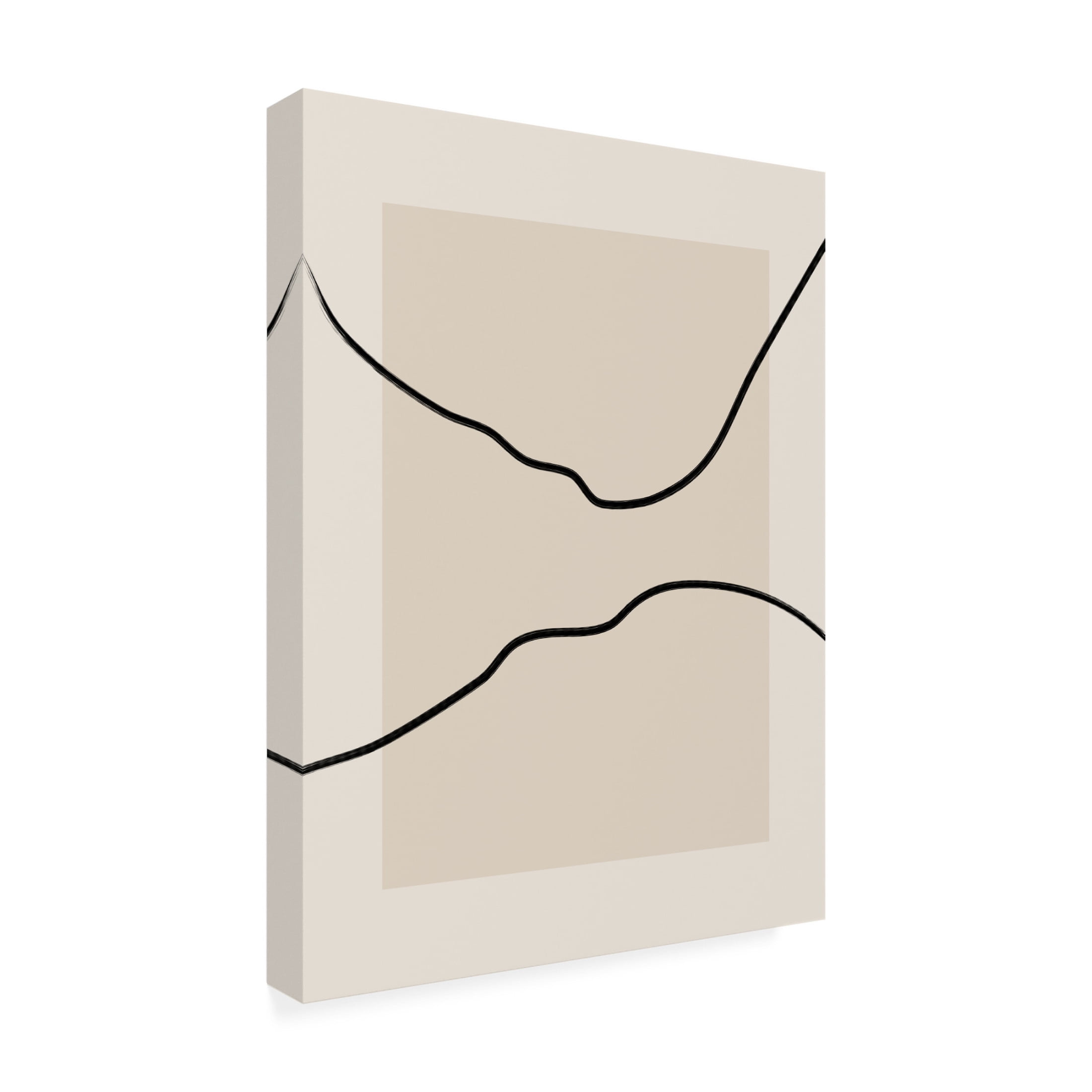 Trademark Fine Art Elena Ristova  Soft Abstract Lines Art Canvas Wall Art