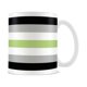 thumbnail image 1 of Pyramid International - Taza Diseño Bandera Agender (Blanco, Negro, Gris, Verde), 1 of 2