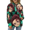 thumbnail image 4 of Demon Slayer Unisex Sweatshirts Loose Pullover Sweater Hooded Hoodie 3D Printing Jacket Winter Fall Clothes 3XL, 4 of 7