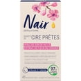 thumbnail image 2 of Nair Wax Ready Strips for Legs & Body with Skin Softening Cherry Oil, for Sensitive Skin, 40 Strips + 4 Finishing Wipes, Packaging May Vary, 2 of 8