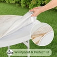 thumbnail image 5 of White Gold Marble Pattern Round Fitted Tablecloth with Elastic Edge,Dining Table Cover Waterproof,Outdoor Round Tablecloth for Camping,Dining,Indoor and Outdoor, 5 of 7