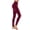 Red, variant on WIZUTIZ Yoga Pants Women Ultra Thin Leisure Slimming with Side Pockets Yoga Leggings Spandex Elastic High Waist Full Length Pants Solid Trousers for Lady Dance Travel Black