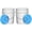 White Buckets With Aqua Lids, variant on Food-grade 5-gallon plastic bucket with screw-top lid (white body, with lid)