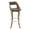 Gray#1, variant on Dining Chairs Aura Gray Faux Leather and Brushed Stainless Steel Swivel 30" Bar Stool,Wooden Dining Chairs