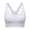 White, variant on WAGUTH Plus Size Sports Bra for Women Adjustable Straps Racerback Medium Support Workout Yoga Bralette,Green,4XL