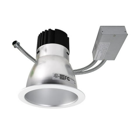 - NICOR Lighting 6-Inch 18-Watt Dimmable 4000K Commercial LED Recessed Downlight Retrofit Kit with Satin Reflector (CDR6-18W-40K-SN)