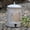 White, variant on 2 Gal Vintage Small Step On Trash Can With Lid Liner and Handle, Farmhouse Rustic Garbage Can Watse Bin for Living Room Bathroom Office