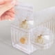 thumbnail image 5 of Organizador de joyas de acrílico transparente, estuche transparente para anillos, pendientes y collares, expositor apilable de una pieza con divisores extraíbles para un almacenamiento sin, 5 of 8