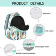 thumbnail image 4 of Vintage Boho Daypack - Floral Print Backpack with 17" Laptop Sleeve | Heavy Duty College Backpack for School, Dorm & Commuting Essentials, 4 of 6