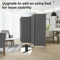 thumbnail image 6 of GOJOOASIS Room Dividers Folding Privacy Screens 4 Panel Partition (Grey x2), 6 of 11
