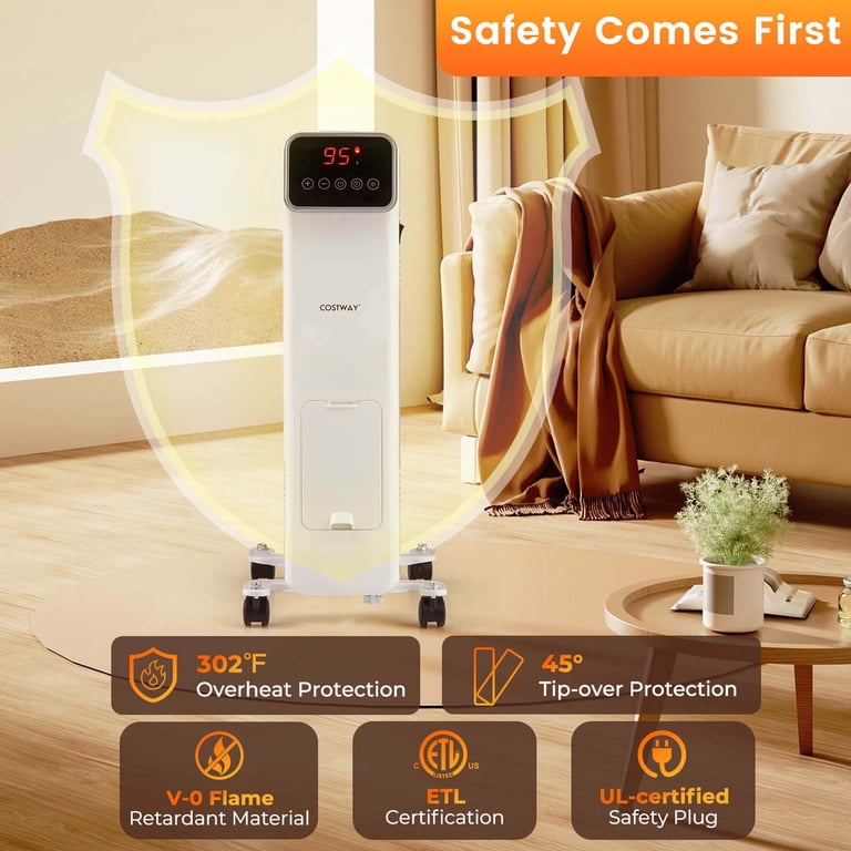 Costway 1500W Oil Filled Radiator with Remote Control photo 7