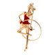 thumbnail image 1 of Esmalte Delicado Para Mujer Gimnasia Rítmica Broche Para Niñas Broche Regalos De Joyería rojo Baoblaze Broche de diamantes de imitación de las mujeres, 1 of 8