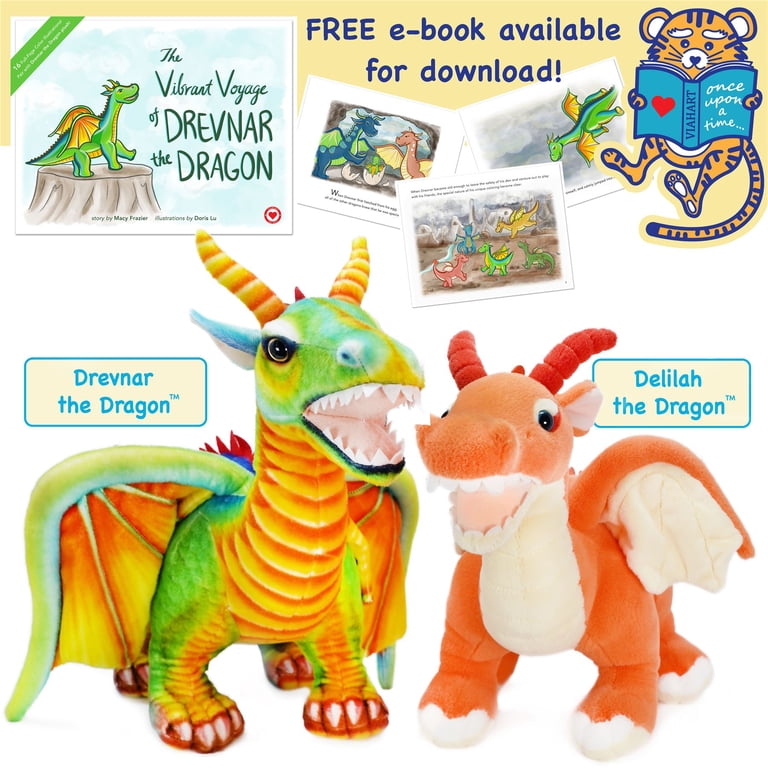 Peluche Dragon Hot Fuddlewuddle – Doudou Doux Et Câlin – Pour Enfants – Neuf