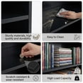 thumbnail image 4 of Huisenitre 5 Tier Bookshelf, 52.64 in Tall Narrow Bookcase for Bedroom and Living Room, Black, 4 of 7
