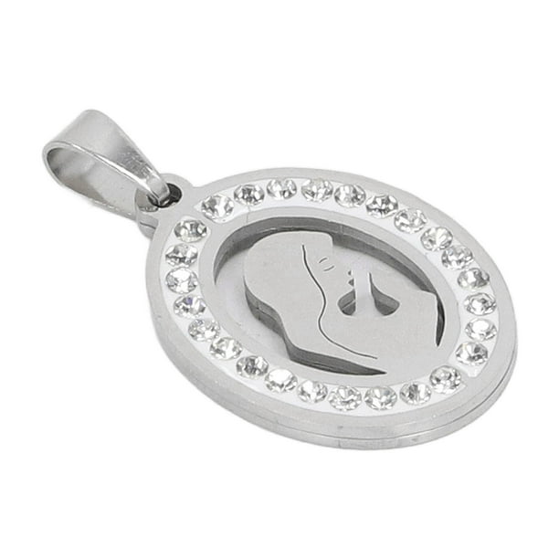 Colgante de la Virgen María, colgante de la Virgen María, exquisito colgante de la Virgen María, colgante de la Virgen María para hombres, hecho para durar