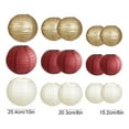 thumbnail image 2 of 15 Pcs Colorful Paper Lanterns, Multi-Color Chinese or Japanese Hanging Decorations Ball Paper Lanterns Decorations for Party, Classroom, Wedding, Home Decorations, 2 of 5