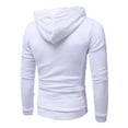 thumbnail image 3 of Fo square pattern quilted classic men's casual hoodies men (Gray, L), 3 of 10