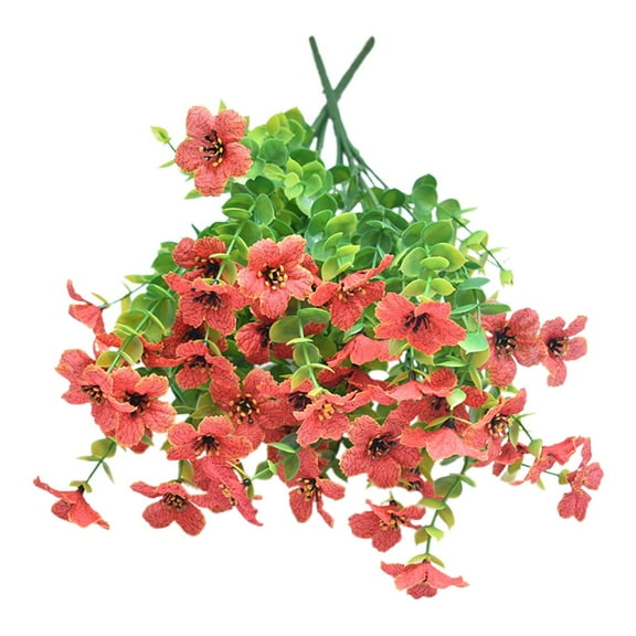 Artificial Flowers & Plants for Outdoor Decor - Colorful Spring Summer Hanging Flowerpots with Daisies & Morning Glories - Weather-Resistant Plastic Greenery for Patio & Garden