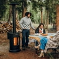 thumbnail image 4 of Muskoka 84" High 75,000 BTU Black Steel Wood Pellet Patio Heater, 4 of 17