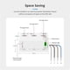 thumbnail image 3 of Tuya WiFi 3 Phase Energy Meter Power Monitoring Real-Time Measure Consumption 63A Smart Life App Control, 3 of 5