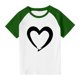 thumbnail image 3 of Blusas y camisas de manga corta con cuello redondo para niños y niñas, blusa de manga corta con estampado de cuello redondo, 3 of 7