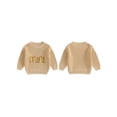 thumbnail image 3 of Mommy and Me Matching Outfits Mama and Mini Long Sleeve Crewneck Sweater Pullover Tops, 3 of 10