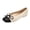 Beige, variant on Willtoo Women’s Bow Decor Square Toe Ballet Flats, Woven Slip‑On Casual Dress Flats Lightweight Low‑Heel Walking ShoesNon Slip Daily Business Work Shoes