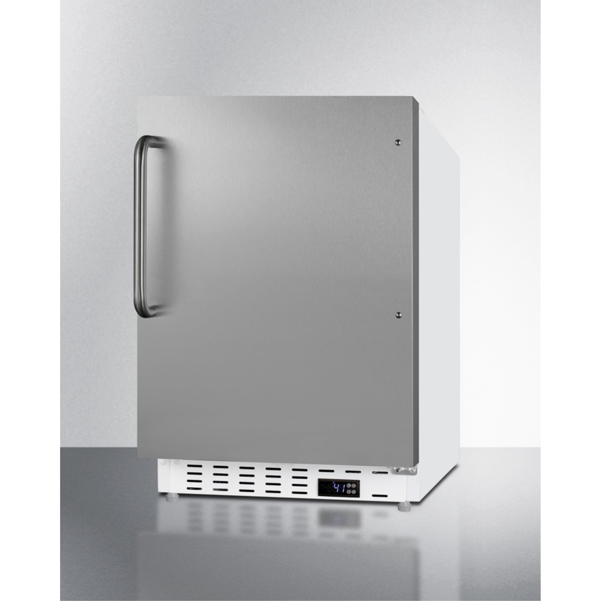 Summit Alr46wtb 21 Inches Wide 3.53 Cu. Ft. Compact Freezerless Refrigerator - Stainless Steel