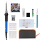 thumbnail image 2 of Kit Soldador Eléctrico 60W Con Temperatura Ajustable 33 Bits De Soldadura Juego De Herramientas De Pirograbado Para Carpintería Grabado Tallado Quemado 46Pcs seitruly TO005310-03, 2 of 7