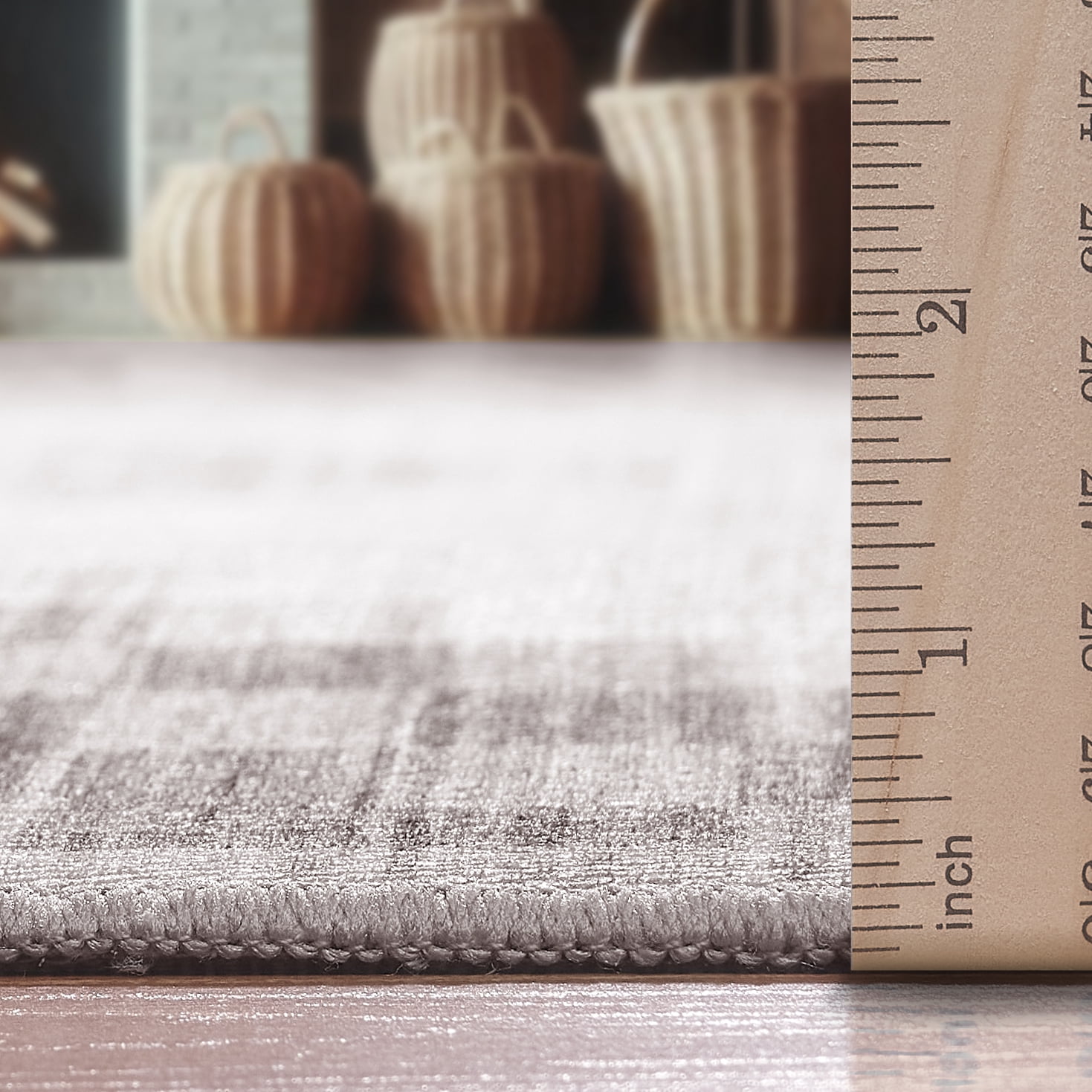 ReaLife Machine Washable Indoor Outdoor - Mat Rug Foldable Printed Thin Lightweight Cushioned Fade Resistant Patio Deck Dock Porch Pool Balcony Camping - Everly - Beige 4' x 6'