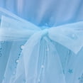 thumbnail image 4 of Little Girls Elsa Princess Dress Summer Short Sleeve Costume Cosplay Dress up, 4 of 5