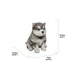 thumbnail image 3 of Garden Decor Animal Statue Malamute Puppy Sitting Statue, 3 of 5