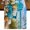 Blue, variant on Fall Coastal Pumpkins Burlap Cotton Table Runner 13x48 Inches Long, Thanksgiving Nautical Beach Starfish Farmhouse Table Runners, Outdoor Dining Table Decor for Baby Shower/Party/Wedding
