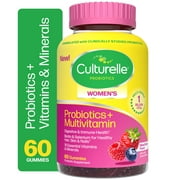 Culturelle Women’s Probiotic & Multivitamin Daily Gummies Supplement, Supports Digestive & Immune Health, 60 Count