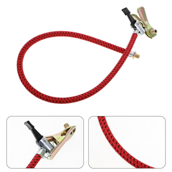 Beaupretty Universal Red Bike Valve Pump Hose - Flexible, Soft, and Efficient Inflation for Various Bikes