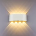 thumbnail image 1 of Luz de pared Led para interiores, moderna lámpara de pared Led para interiores/exteriores de aluminio impermeable blanca de 8w para dormitorio, hogar, pasillo, sala de estar, 1 of 3