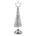 thumbnail image 3 of Clearance Skinny Christmas Tree - Mini Small Little Tabletop Prelit Christmas Tree 11.8 Inch Decorated with Ornaments 35 Multi-Colored Lights Artificial Green Tree, 3 of 7