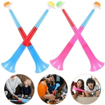 GAXIRE 4-Pack Cheering Trumpets Sports Horn Noise Makers for Sporting Events, Simple Design, Loud and
