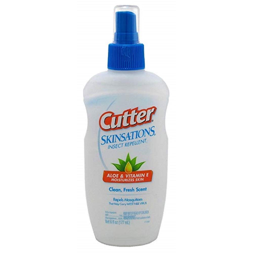 Cutter Skinsations Insect Repellent 6oz Pump Aloe & Vitamin E (3 Pack