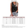 thumbnail image 4 of Camiseta sin mangas con cuello en V para mujer, color puro, acabado satinado, moda sin mangas, color liso satinado, 4 of 6