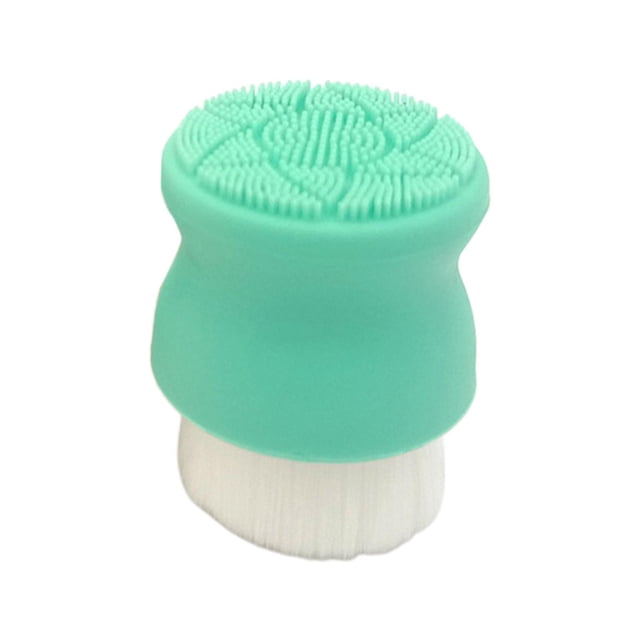Cepillo facial Zulema Cepillo manual suaves y almohadilla de silicona exfoliante Verde