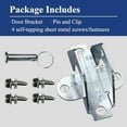 thumbnail image 4 of 41A5047 Door Bracket for Garage Door Openers, Replacement Door Bracket Compatible with All Chamberlain, Craftsman and LiftMaster Models Made After 1993, with Pin and Clip & 4 Fasteners, 4 of 8